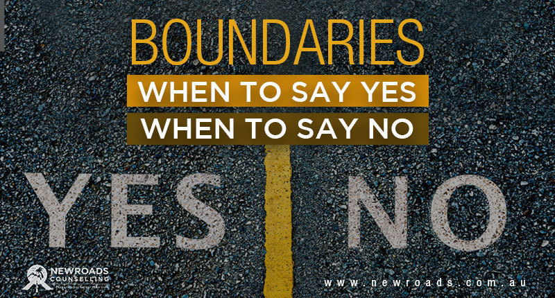 boundaries when to say yes and no